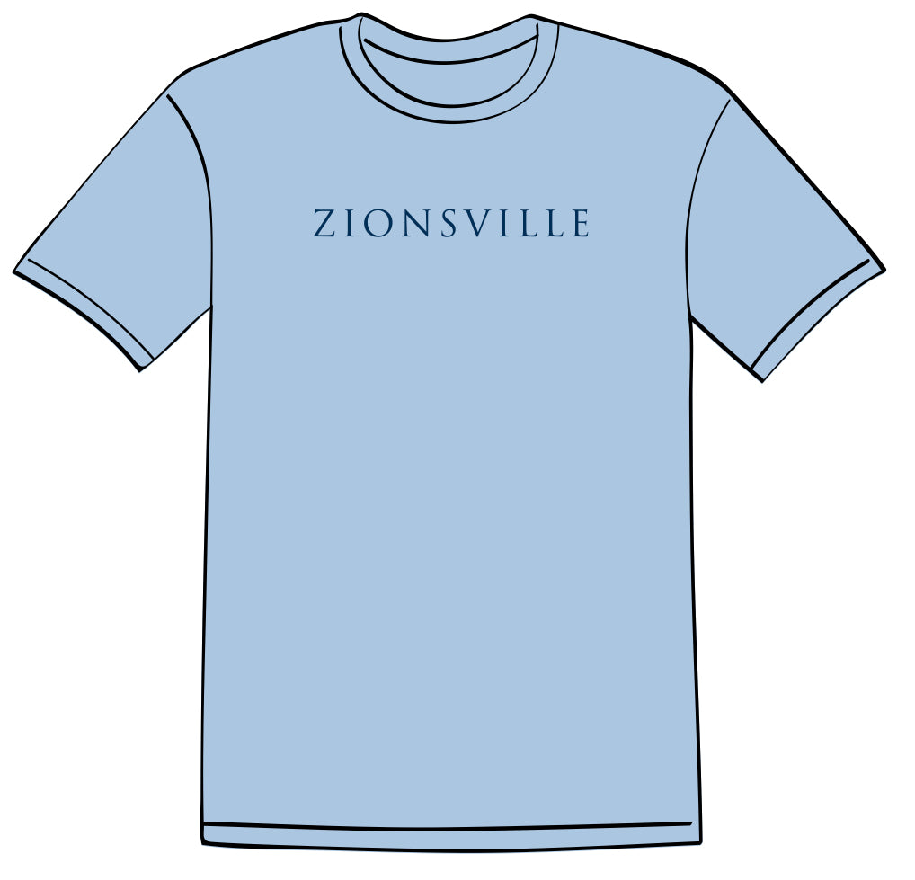 Around Zionsville Logo Tee : Baby Blue